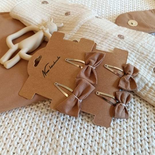 NONO HANDMADE skandináv hajcsat szett -barna