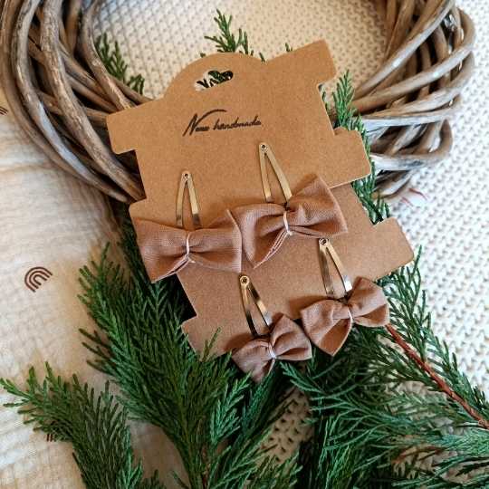 NONO HANDMADE skandináv hajcsat szett -barna