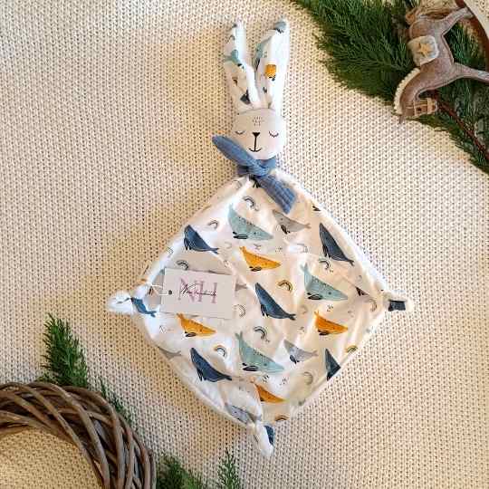 NONO HANDMADE nyuszis Szundikendő -Tengeróceán